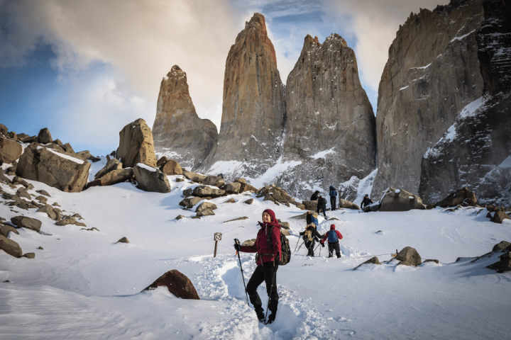 Full Day Trekking Base Torres del Paine en invierno