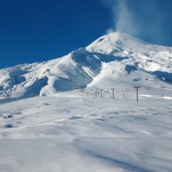 NIEVE EN VOLCAN VILLARRICA